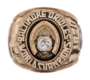 1970 Baltimore Orioles World Series Championship Player Ring - Chico Salmon